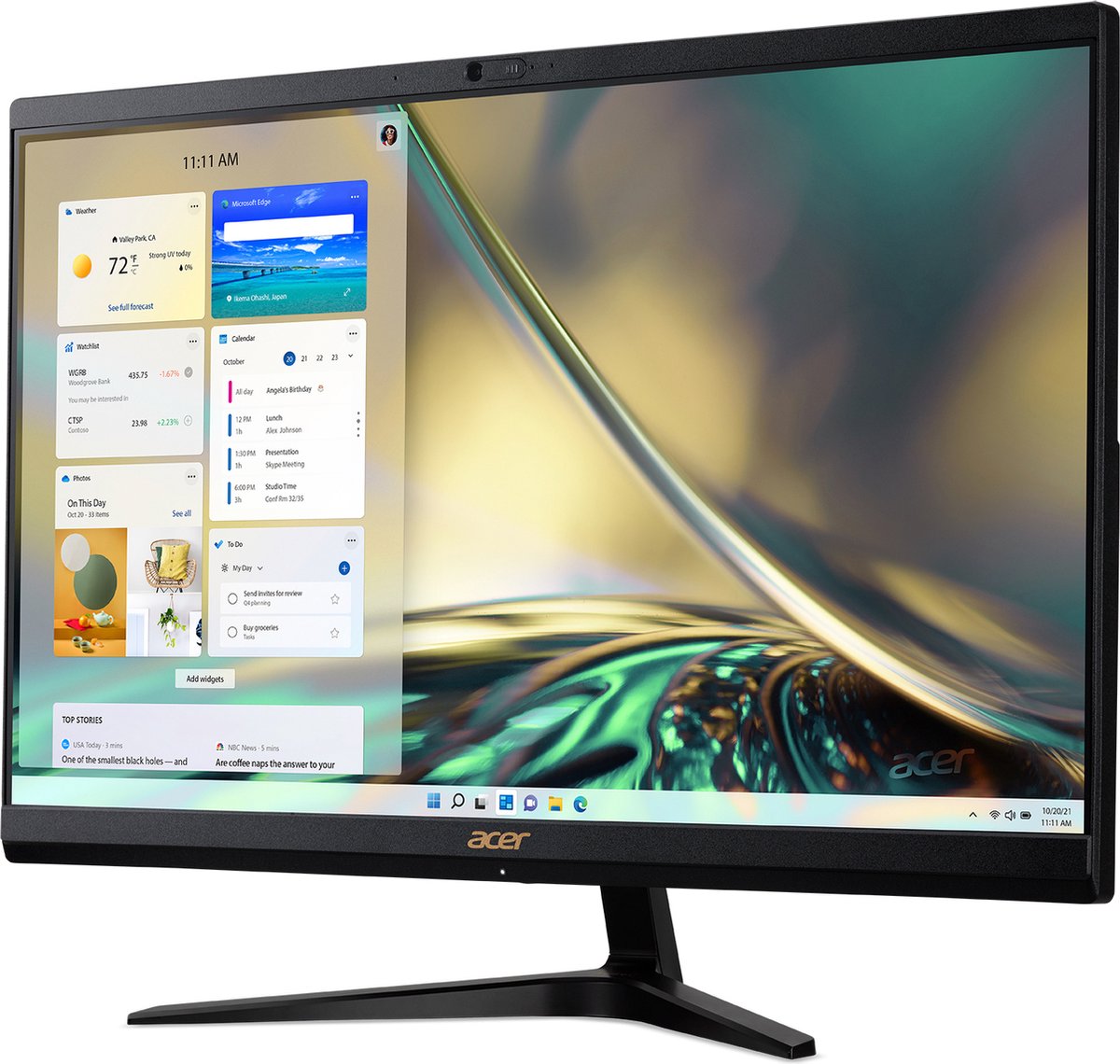 Acer Aspire C24-1700 I5216 NL- QWERTY - 23.8FHD IPS - Zwart