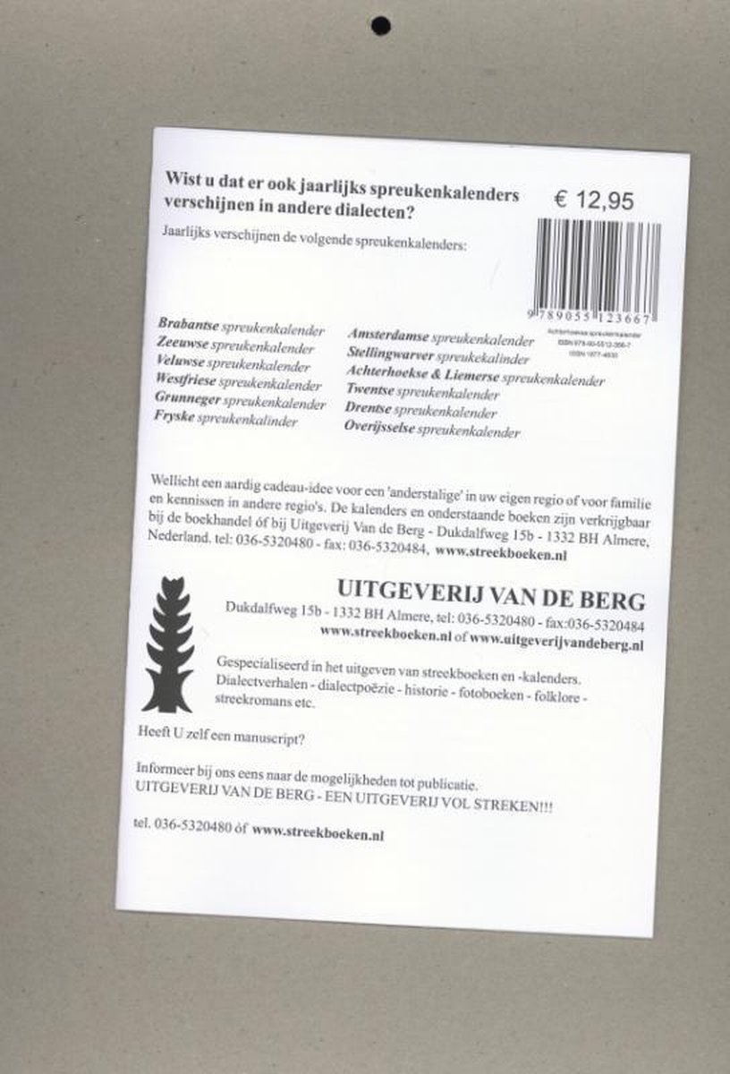 Achterhoekse & liemerse spreukenkalender