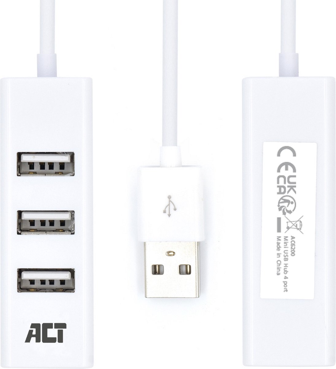 Eminent USB 2.0 Hub mini 4 port white