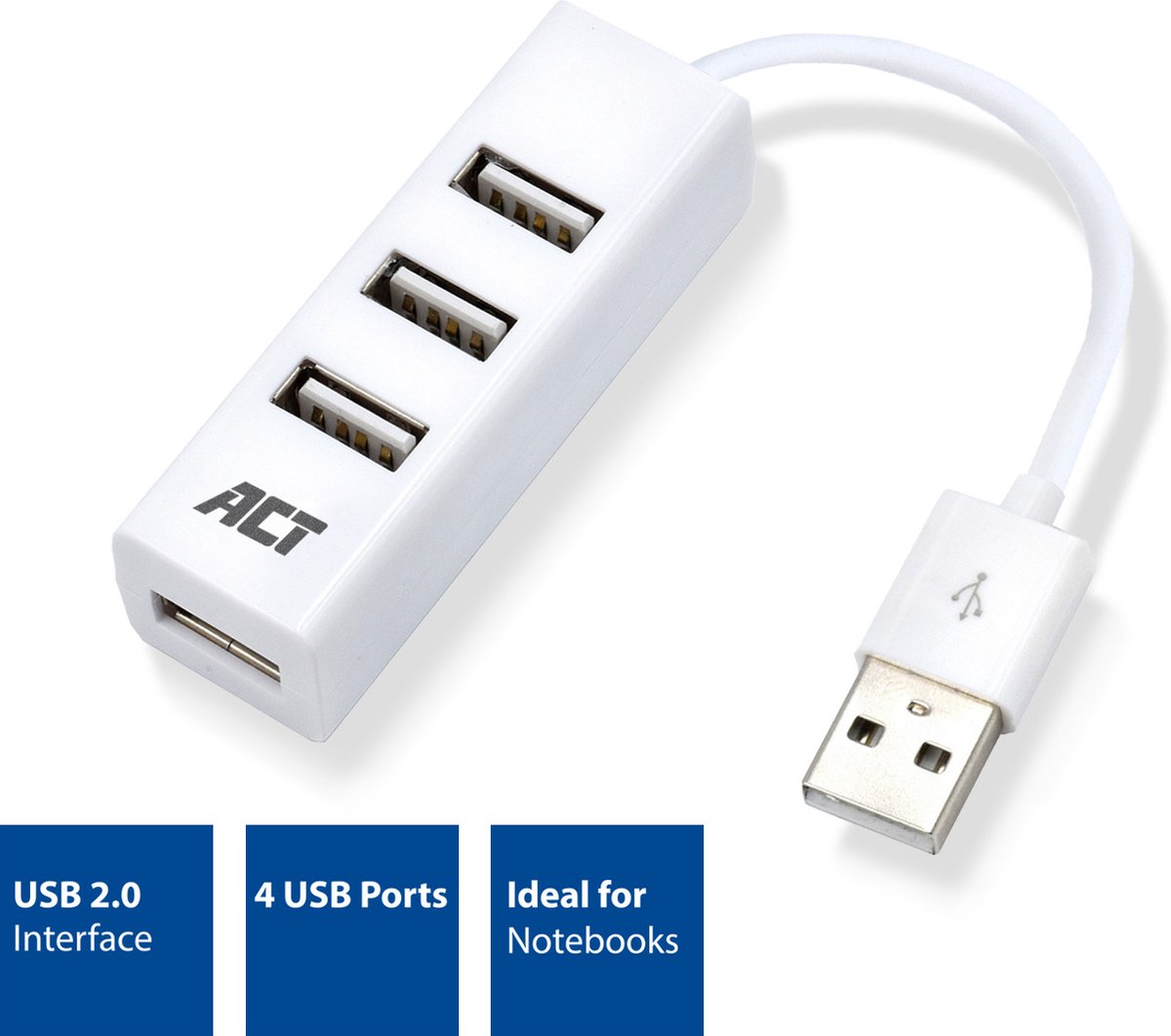 Eminent USB 2.0 Hub mini 4 port white