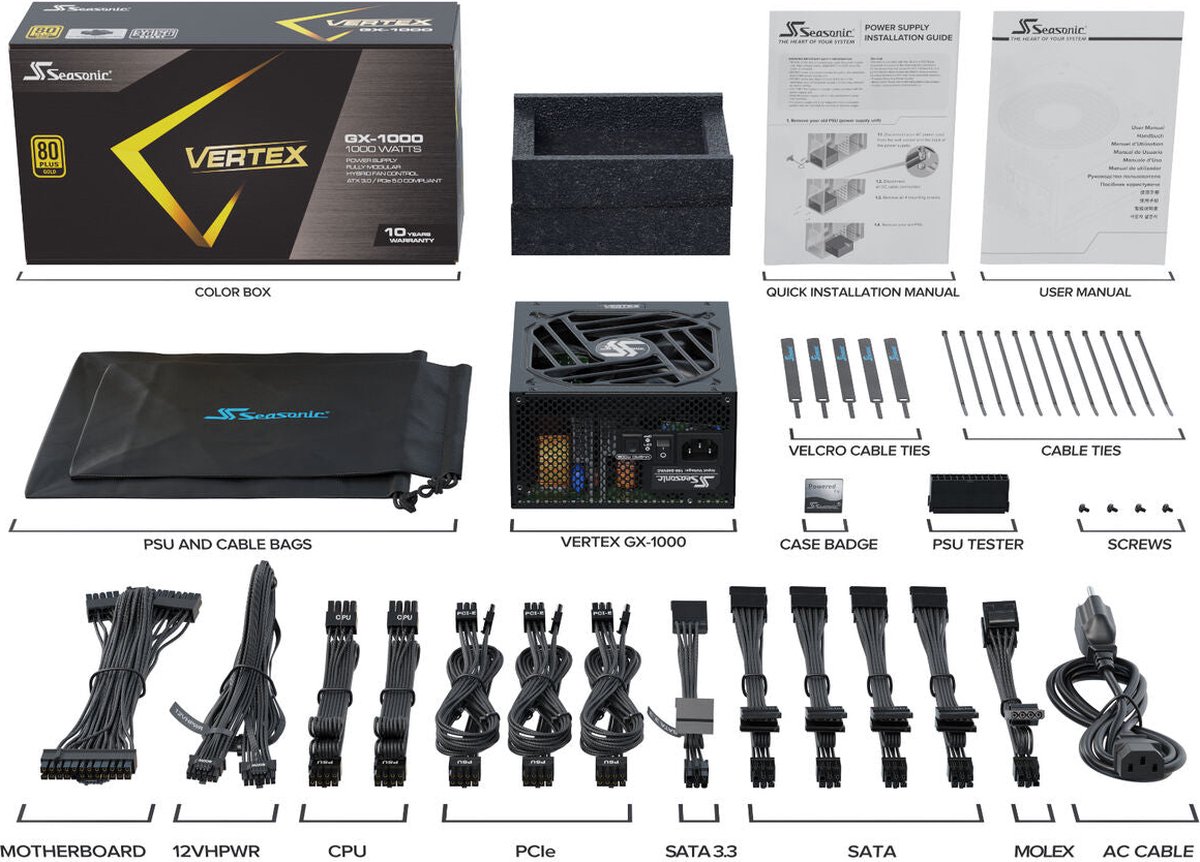 Seasonic VERTEX GX-1000 - Voeding