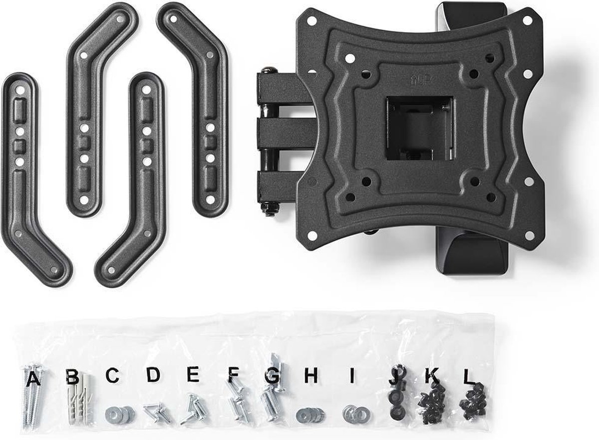 Nedis TVWM1530BK - Muurmontage voor TV (full-motion) - Zwart