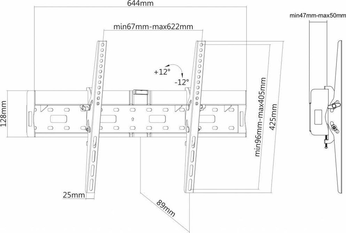 Neomounts by Newstar Neomounts LFD-W2640MP - TV wandsteun - Zwart