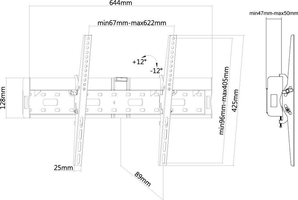Neomounts by Newstar Neomounts LFD-W2640MP - TV wandsteun - Zwart