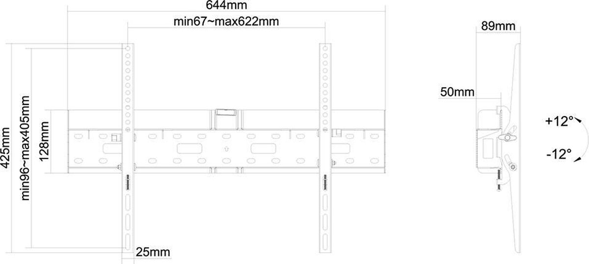Neomounts by Newstar Neomounts LFD-W2640MP - TV wandsteun - Zwart