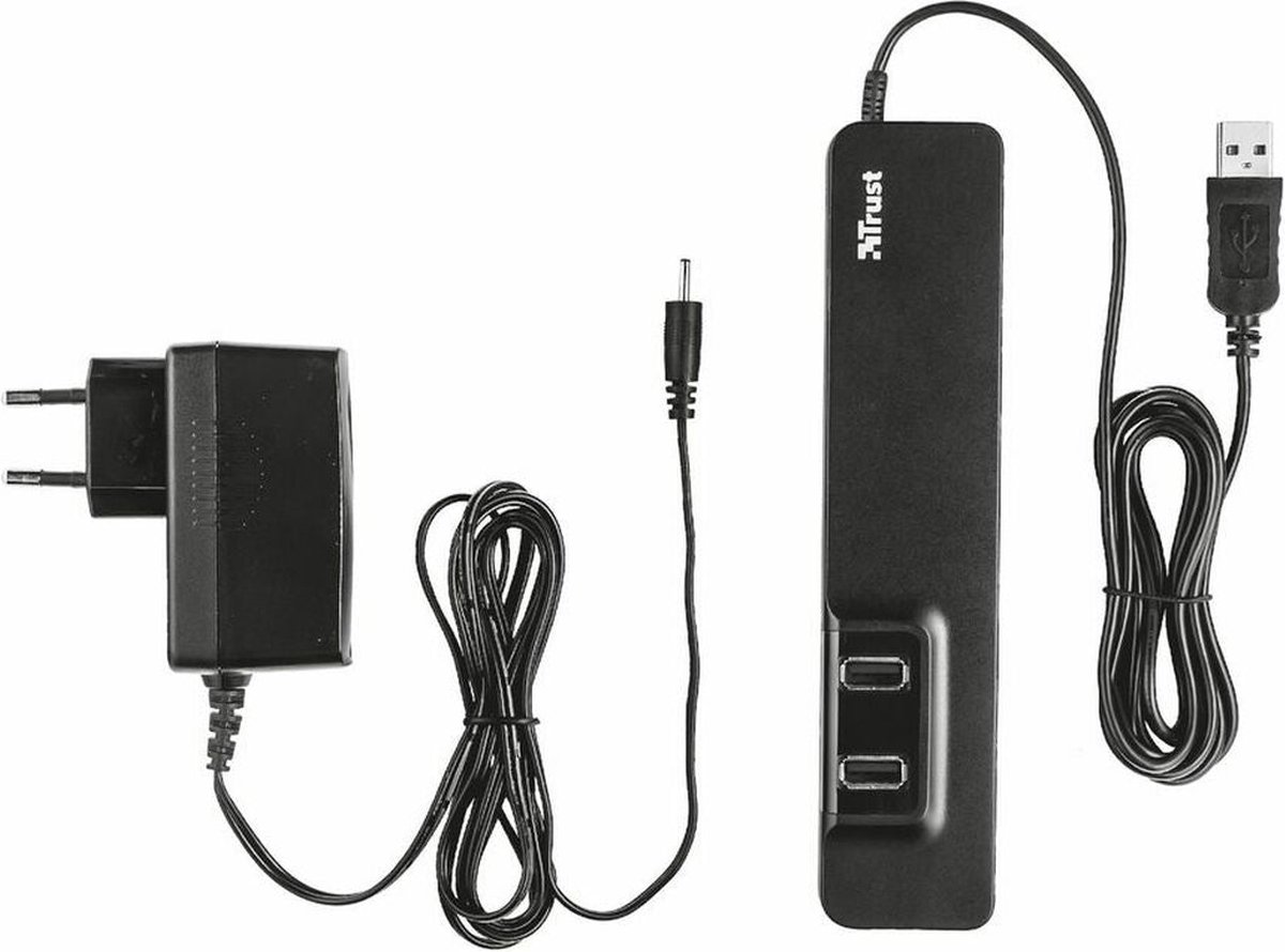 Trust OILA 7 Port USB 2.0 Hub - Hub - Zwart
