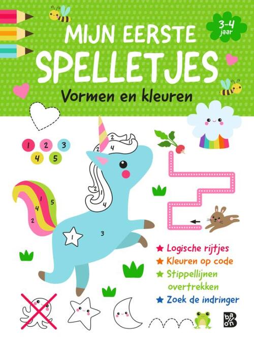 Top1Toys Mijn eerste spelletjesblok 3-4 jaar: Vormen en kleuren