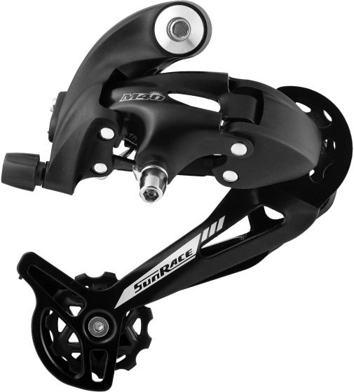 SunRace M41 achterderailleur lange kooi 7/8 speed 11-34T - Zwart