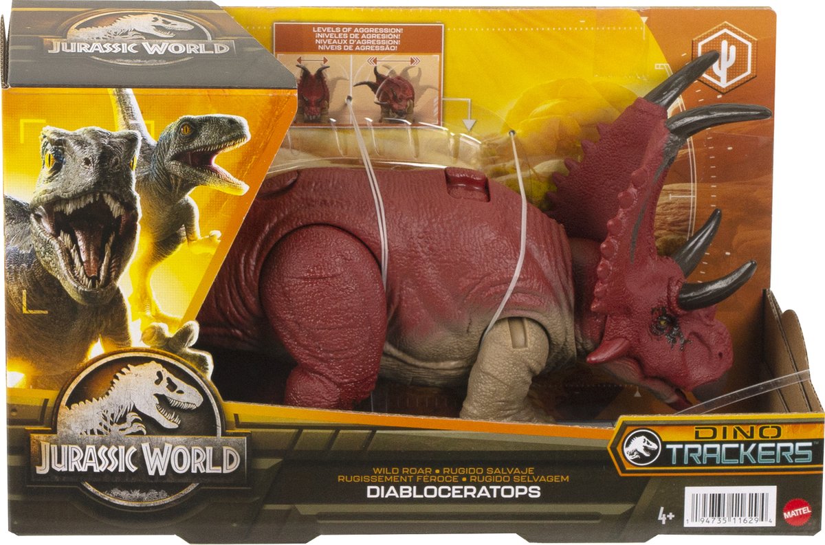 Mattel Jurassic World Wild Roar Diabloceratops
