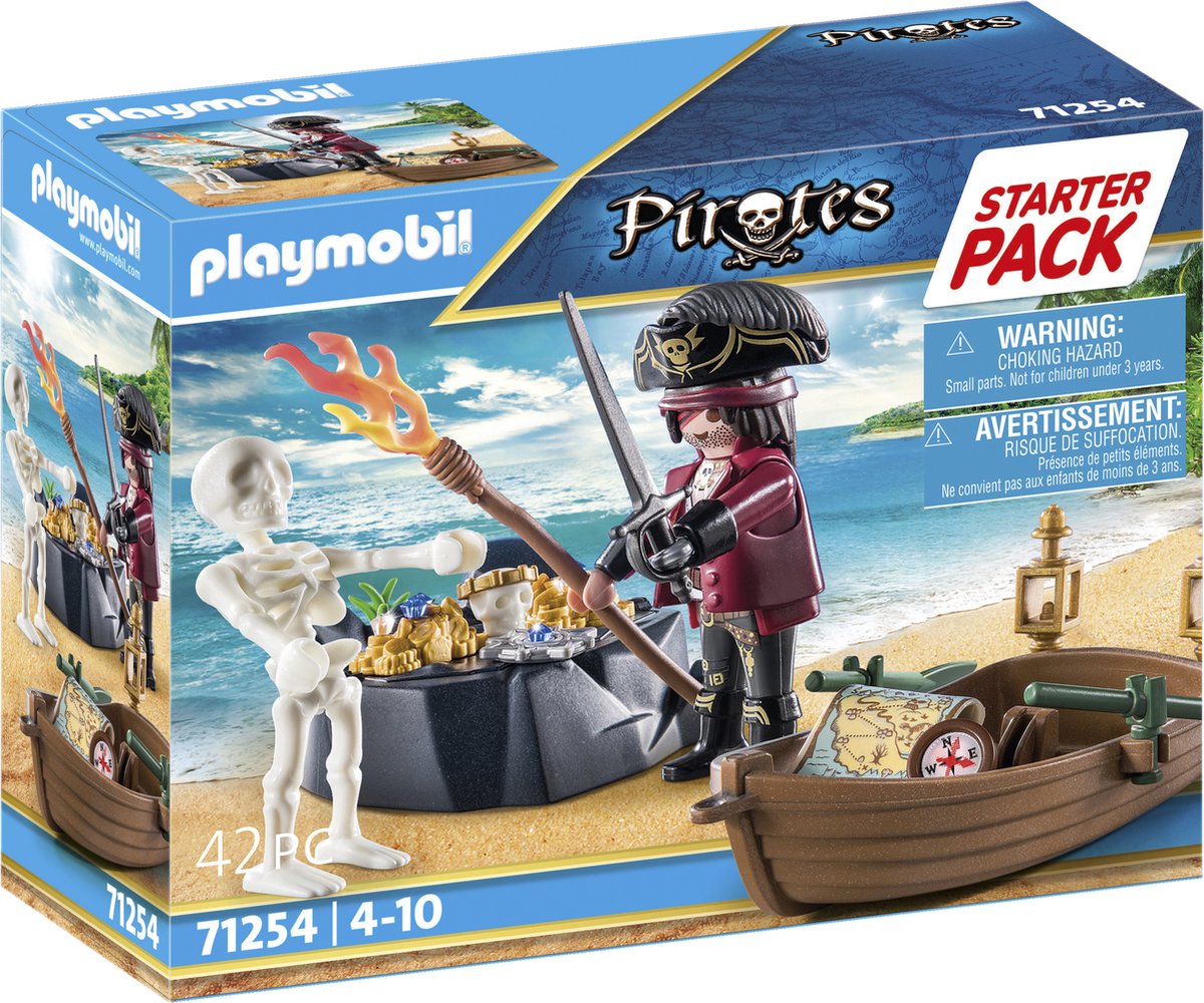 Playmobil Starterpack 71254 Piraat Met Roeiboot