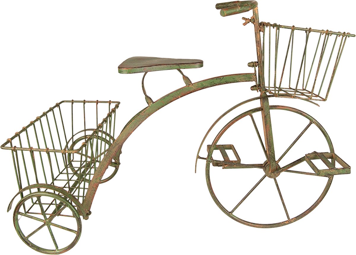 Clayre & Eef Planthouder Fiets Fiets 61x29x45 Cm Ijzer - Groen