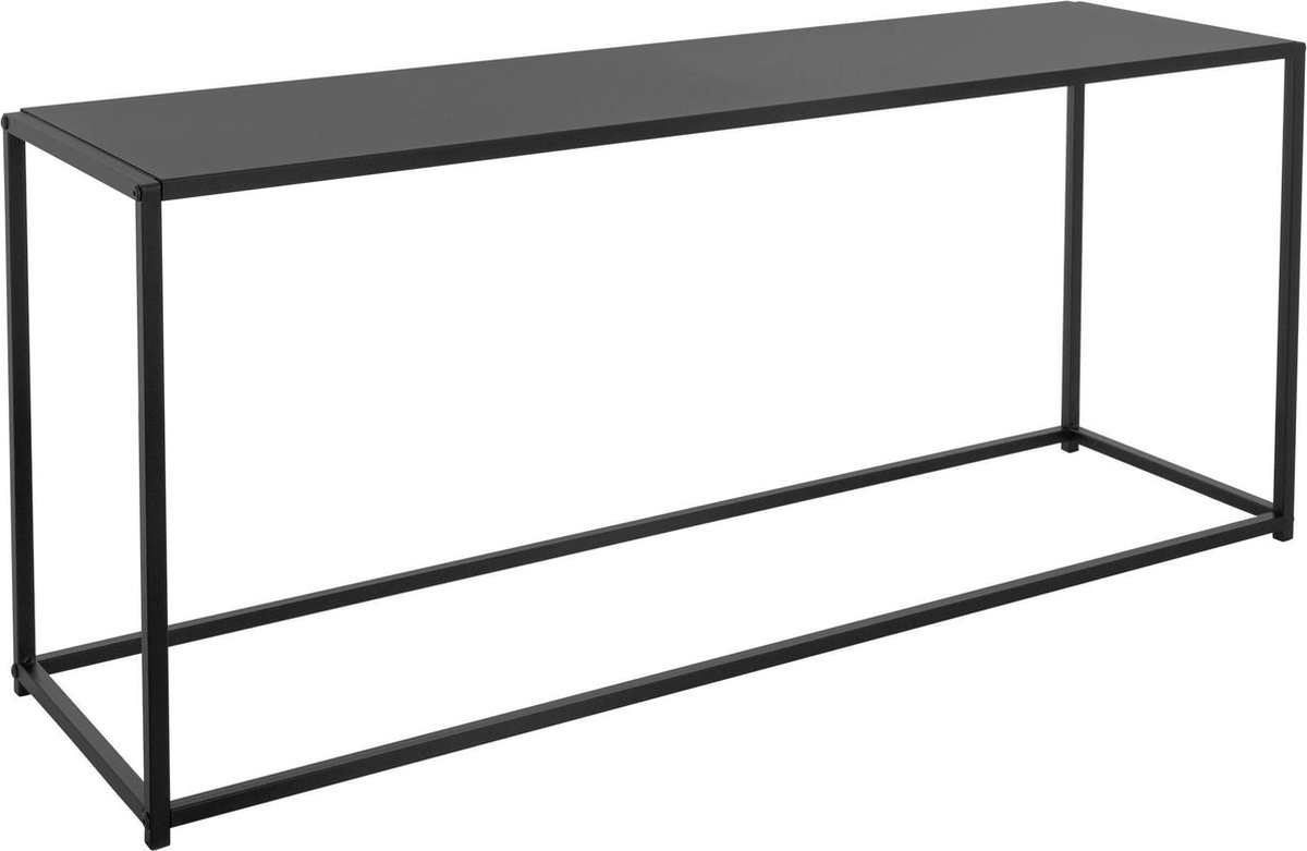 Salontafel 115x32x50,5 Cm Metaal Ml Design - Negro