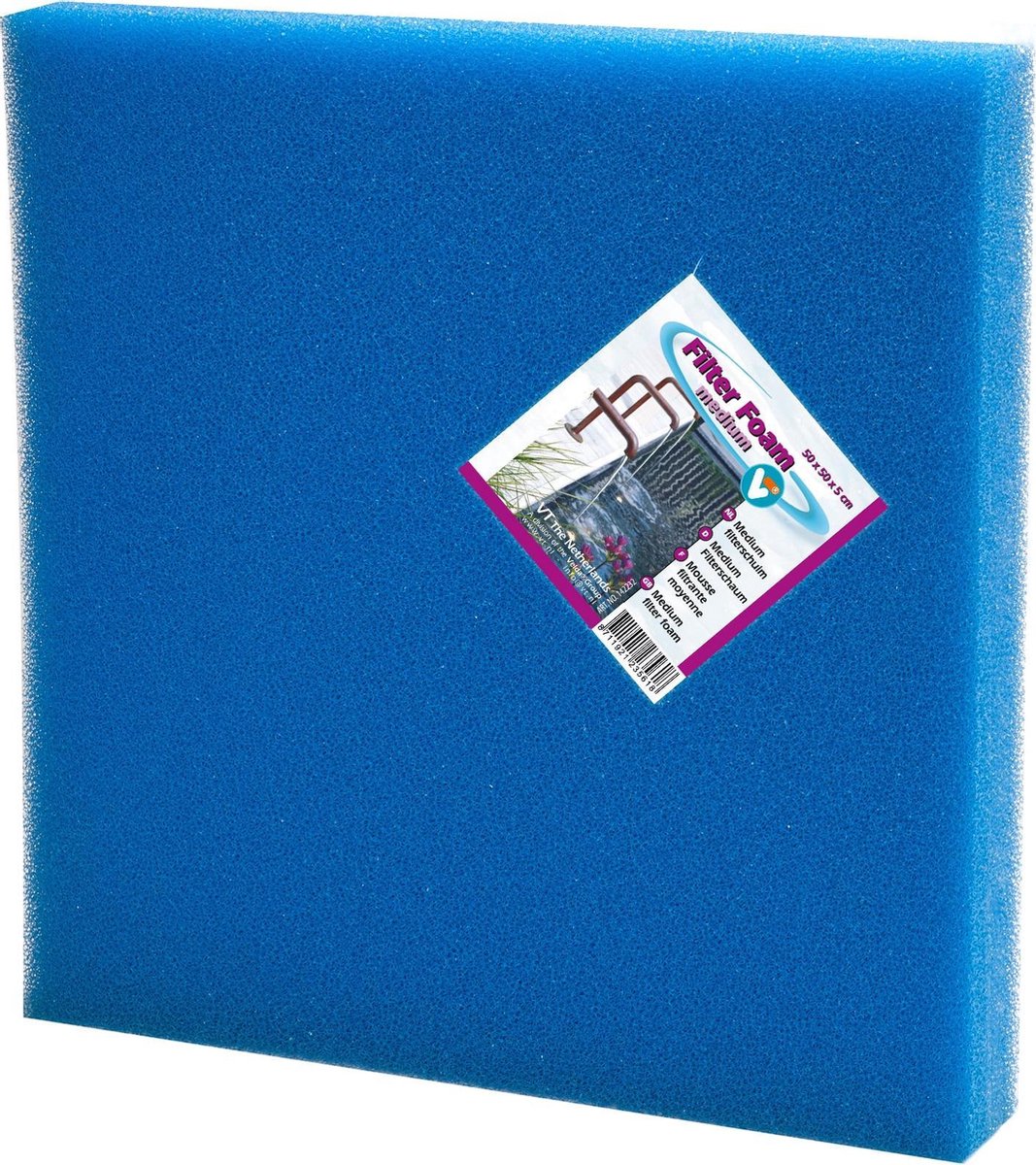 Vijvertechniek Velda (Vt) Filterschuim Voor Vijver 50x50x5 Cm Blauw