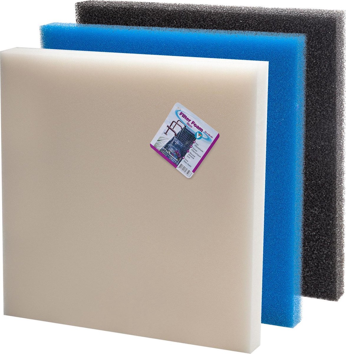 Vijvertechniek Velda (Vt) Filterschuim Voor Vijver 50x50x5 Cm Blauw