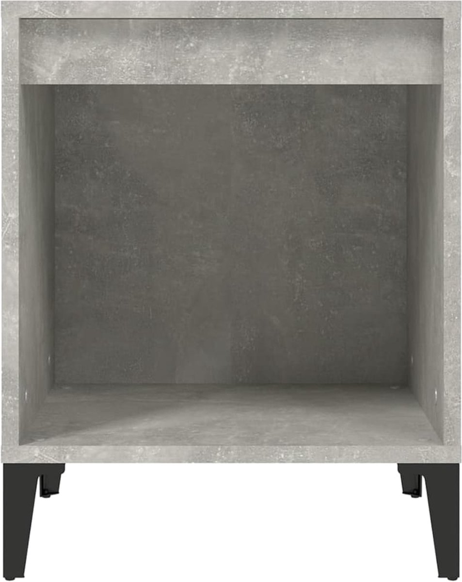 Vidaxl Nachtkastje 40x35x50 Cm Beton - Grijs