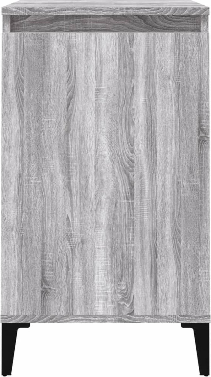 Vidaxl Nachtkastjes 2 St 40x35x70 Cm Bewerkt Hout Sonoma Eiken - Grijs