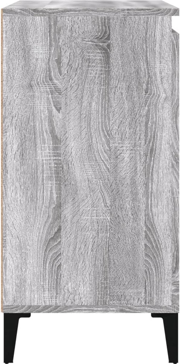 Vidaxl Nachtkastjes 2 St 40x35x70 Cm Bewerkt Hout Sonoma Eiken - Grijs