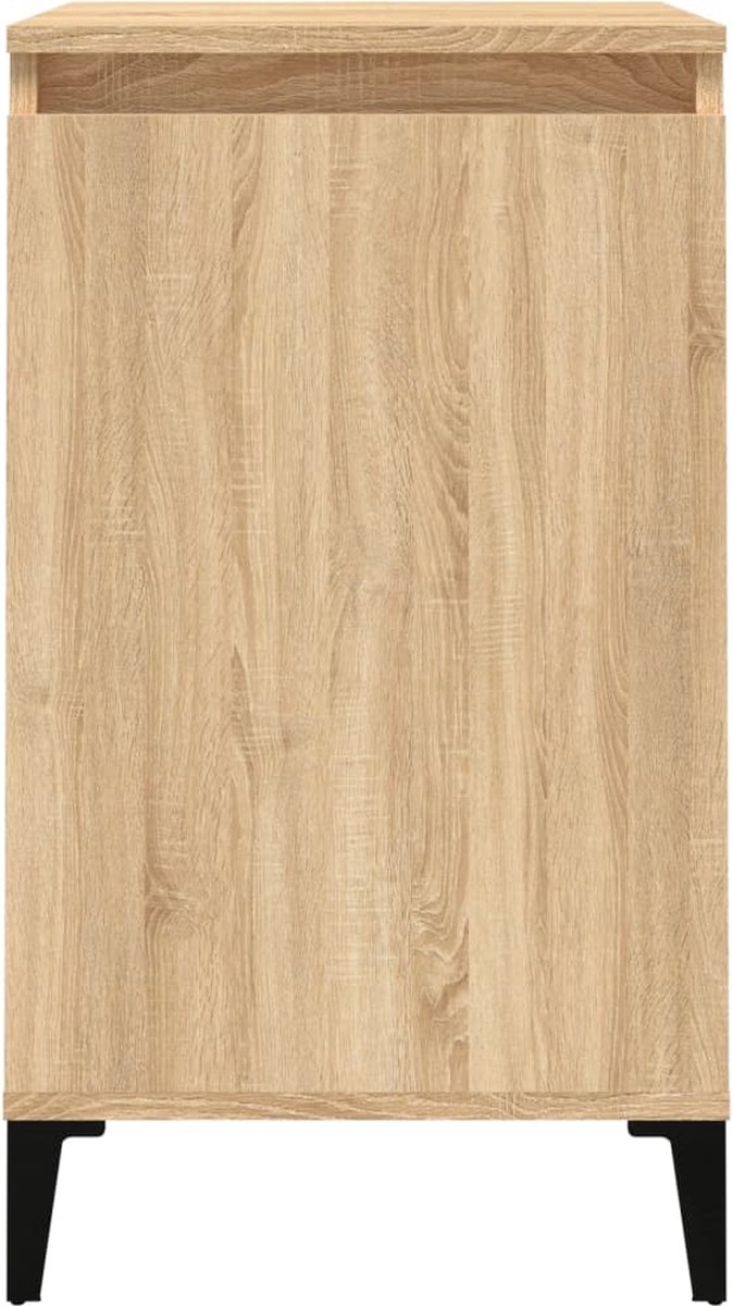 Vidaxl Nachtkastje 40x35x70 Cm Bewerkt Hout Sonoma Eikenkleurig - Bruin