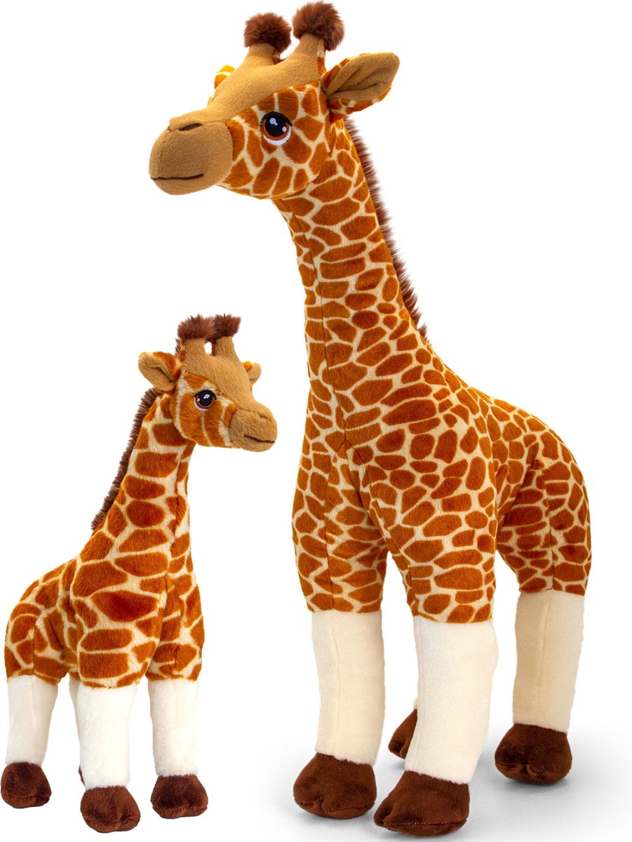 Keel Toys Pluche Knuffel Dieren Giraffes Familie Setje 30 En 70 Cm - Knuffeldier