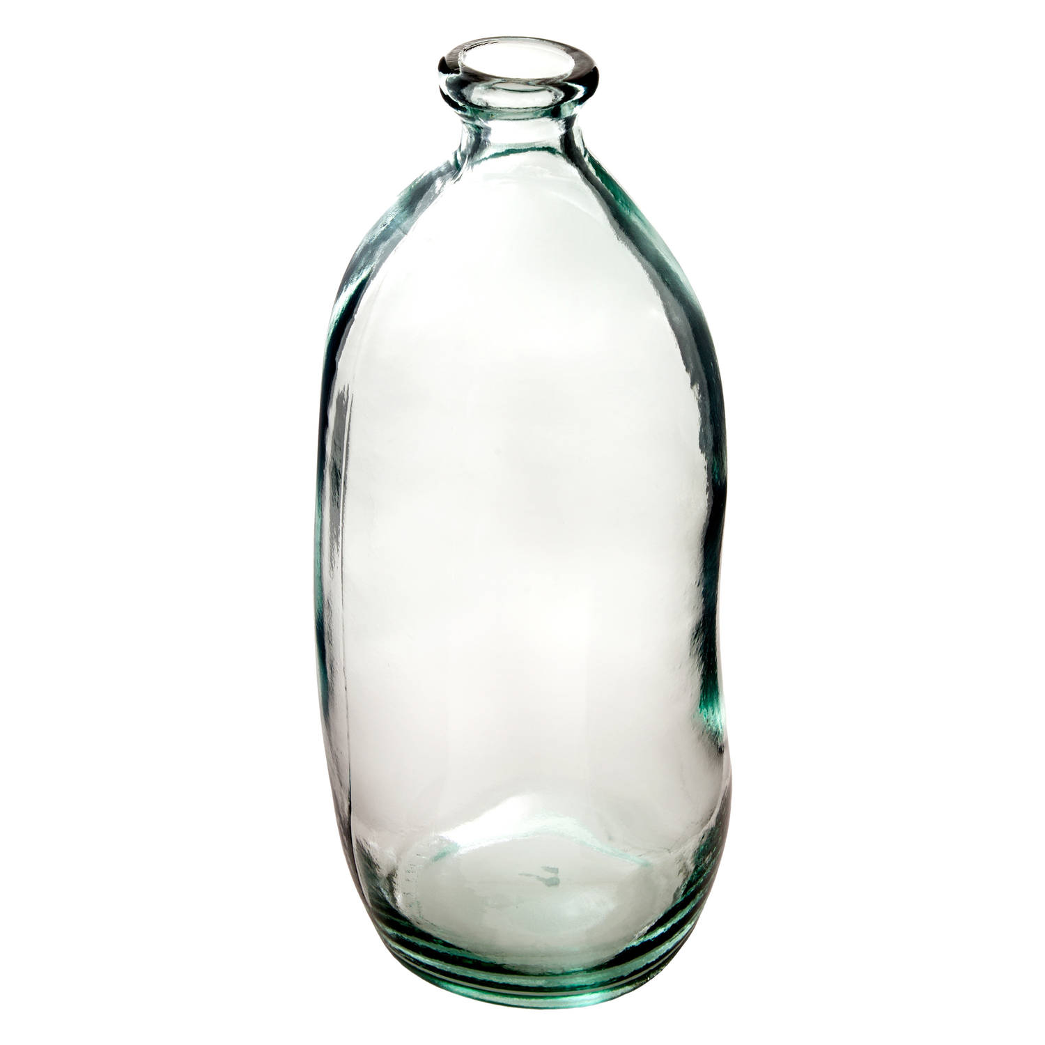 Atmosphera Bloemenvaas Organische Fles Vorm - Helder Transparant - Glas - H72 X D34 Cm - Vazen