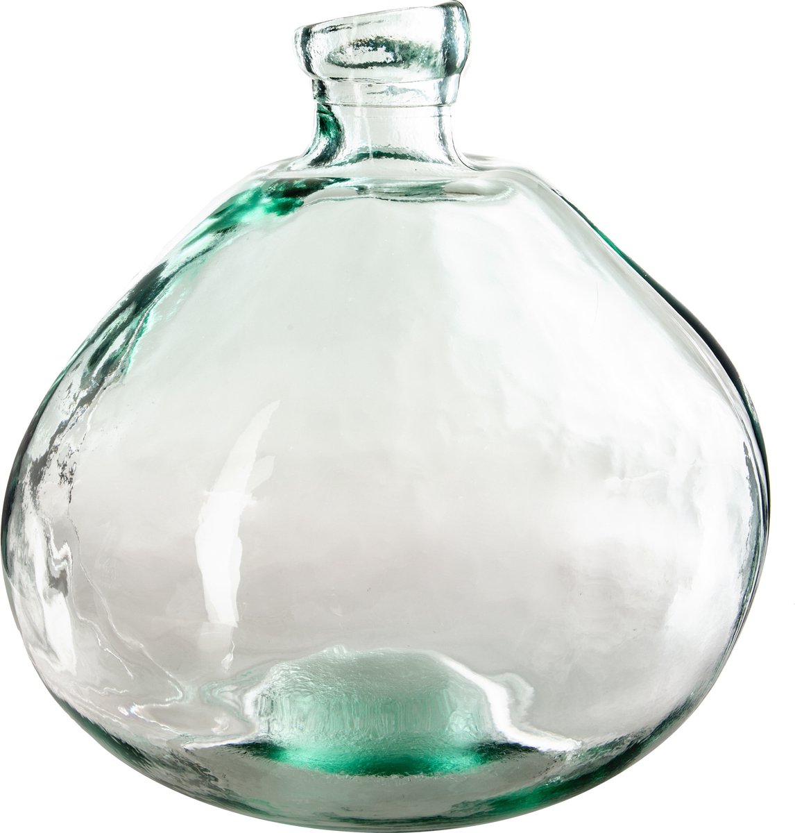Atmosphera Bloemenvaas Organische Bol Fles Vorm - Helder Transparant - Glas - H33 X D32 Cm - Vazen