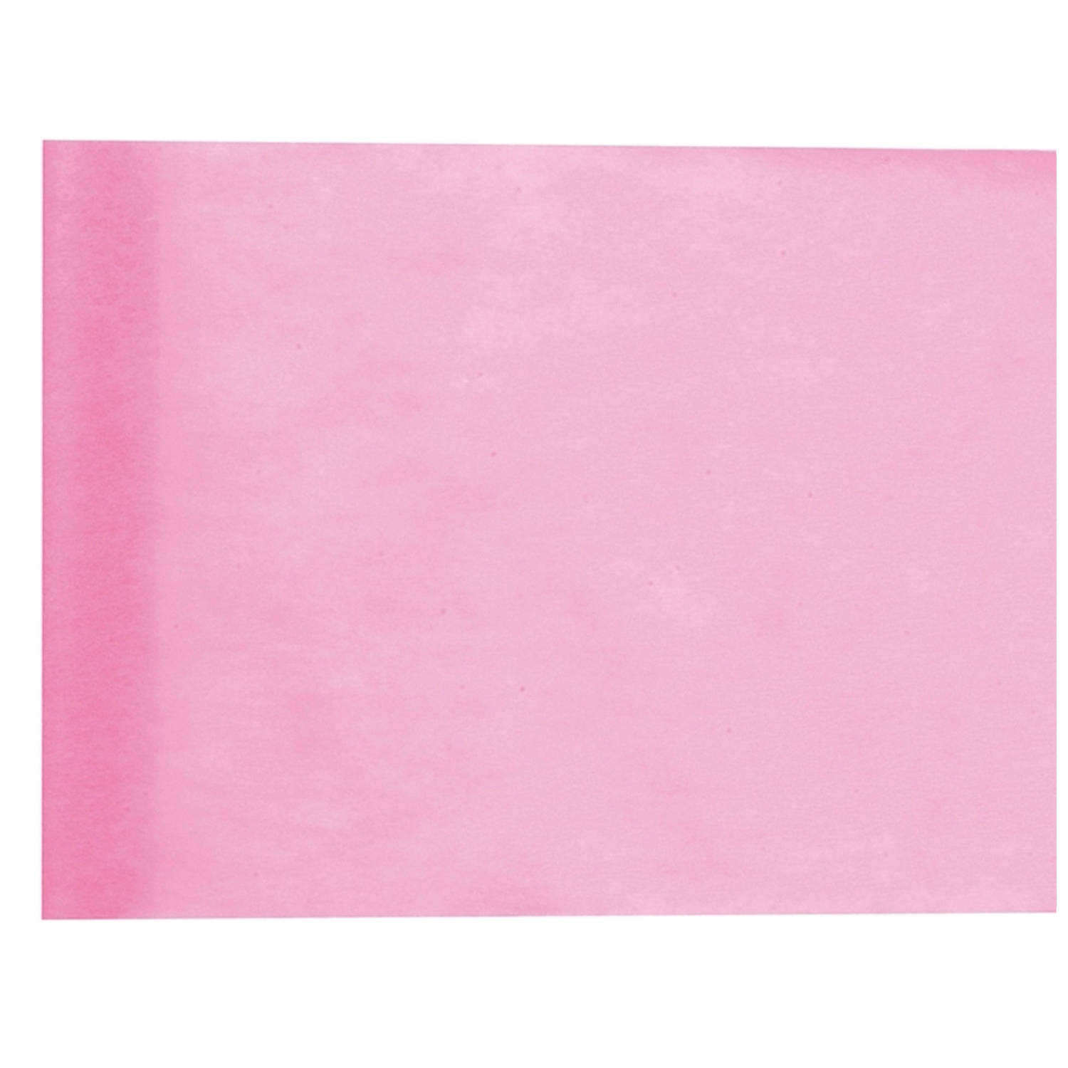 Santex Tafelloper Op Rol - Licht - 30 Cm X 10 M - Non Woven Polyester - Feesttafelkleden - Roze