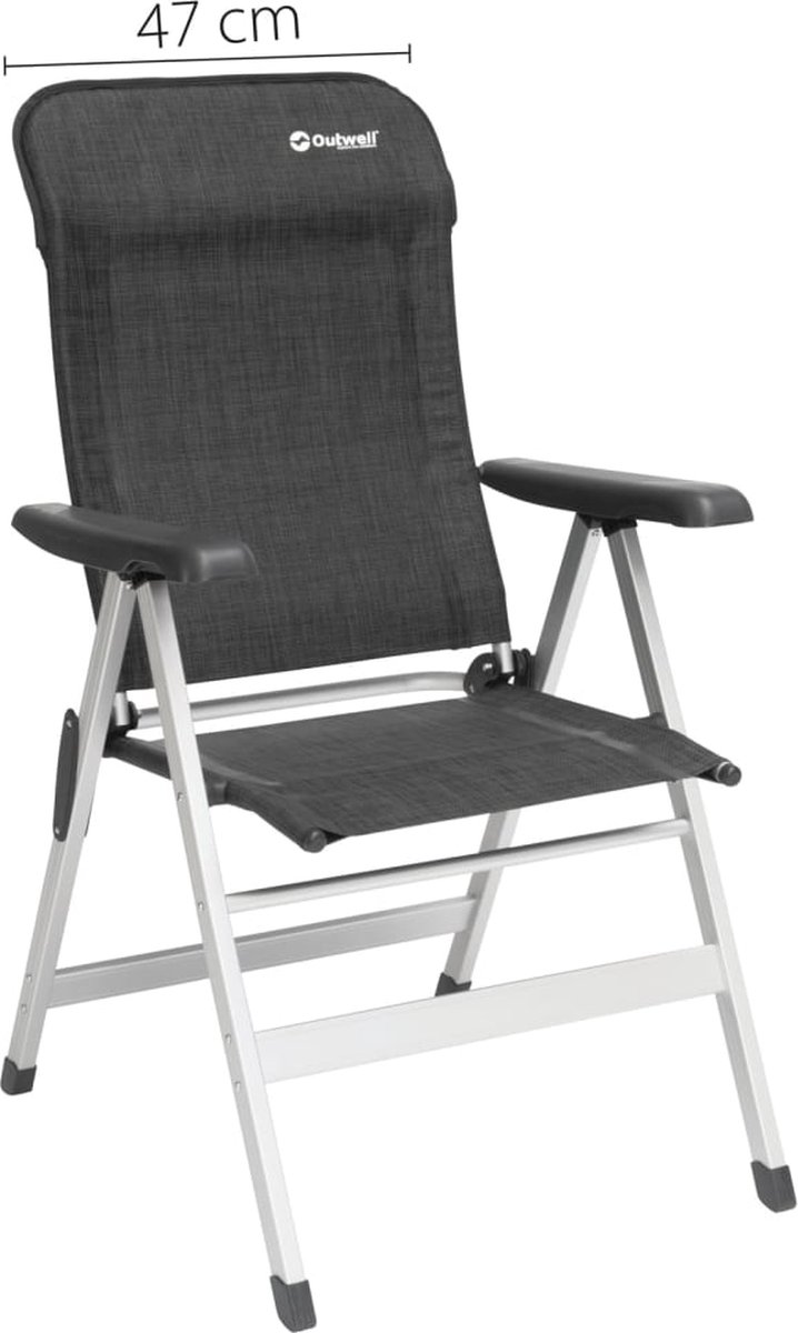 Outwell Klapstoel Ontario En Grijs - Zwart