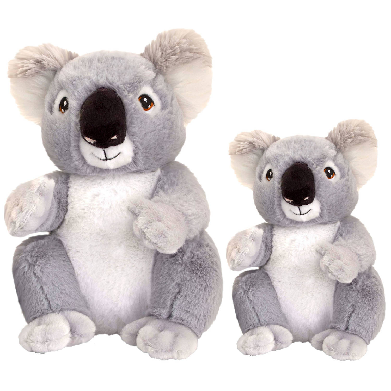 Keel Toys - Pluche Knuffel Dieren Set 2x Koala Beertjes 18 En 26 Cm - Knuffeldier