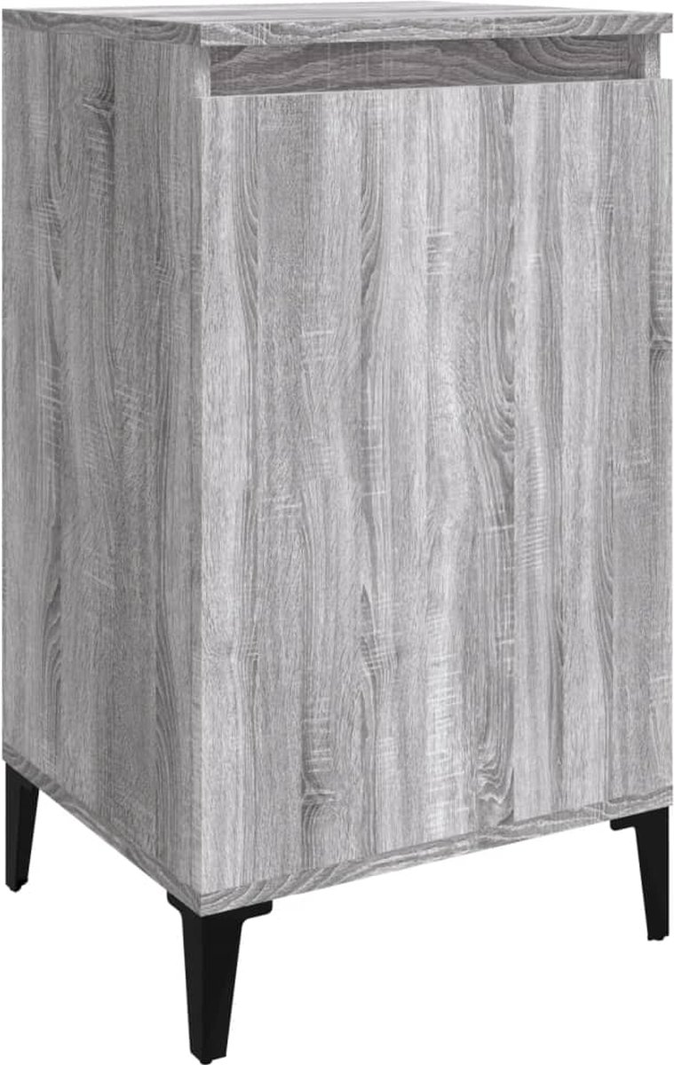 Vidaxl Nachtkastje 40x35x70 Cm Bewerkt Hout Sonoma Eikenkleurig - Gris