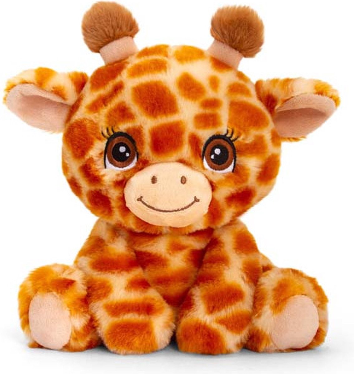 Keel Toys - Pluche Knuffel Dieren Vriendjes Set Giraffe En Olifant 25 Cm - Knuffeldier