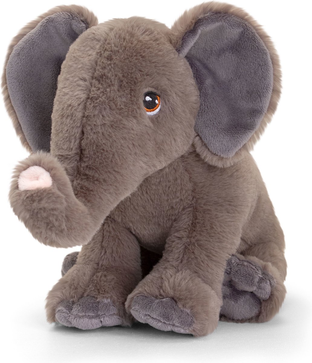 Keel Toys - Pluche Knuffel Dieren Vriendjes Set Giraffe En Olifant 25 Cm - Knuffeldier