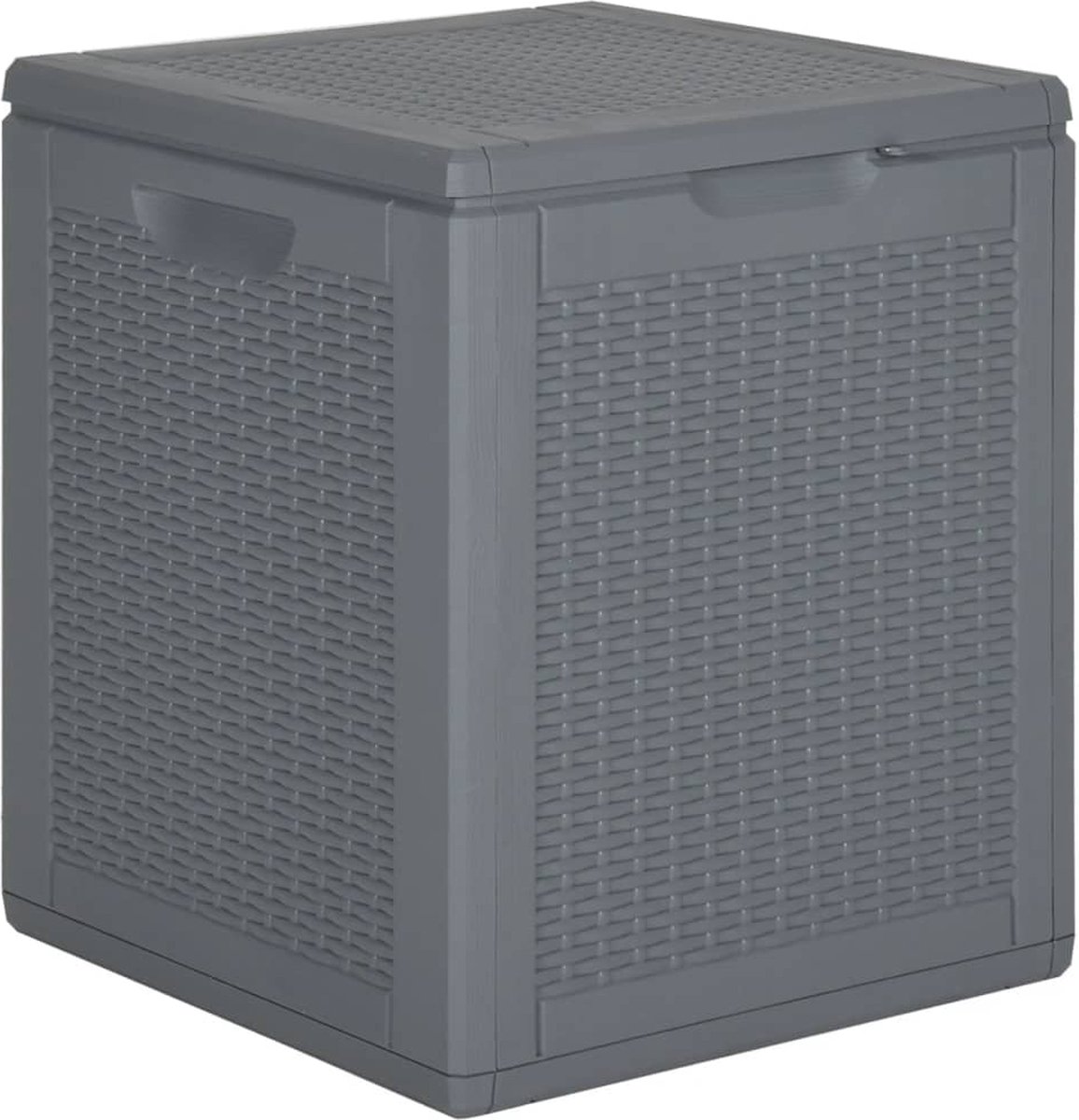 Vidaxl Tuinbox 90 L Pp Rattan - Grijs