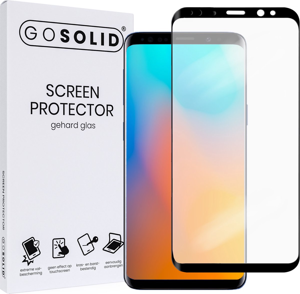 Go Solid! Samsung Galaxy A9 2018 Screenprotector Gehard Glas