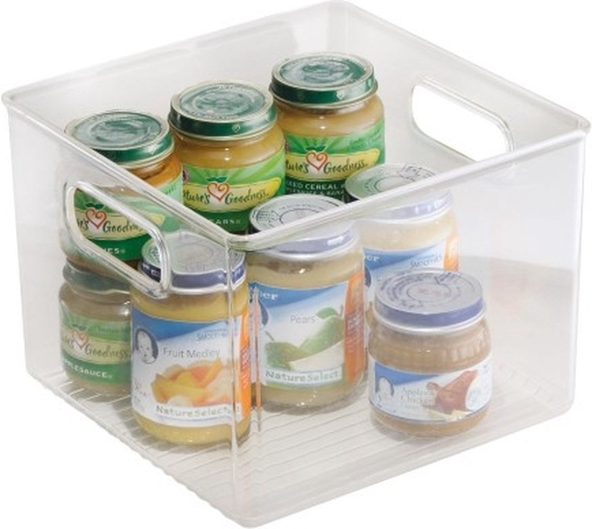 Idesign - Opbergbox Met Handvat, 20.3 X 15.5 X 20.3 Cm, Kunststof, Transparant - Idesign Linus