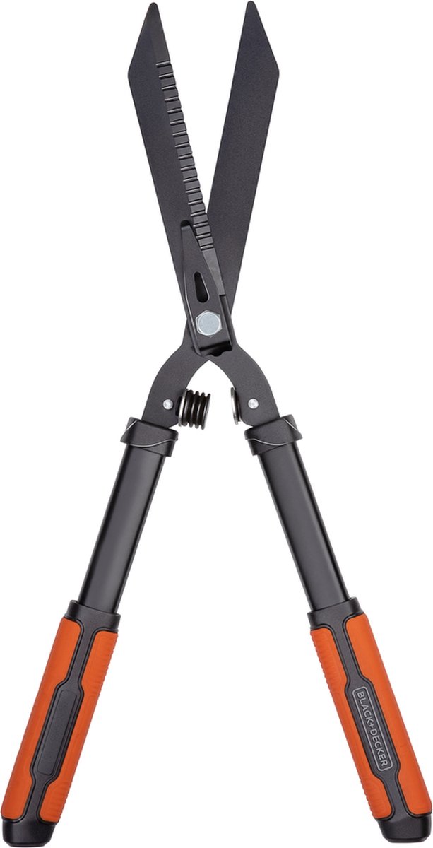 BLACK+DECKER Heggenschaar - Gekartelde Stalen Bladen - 61 Cm/ Oranje - Zwart