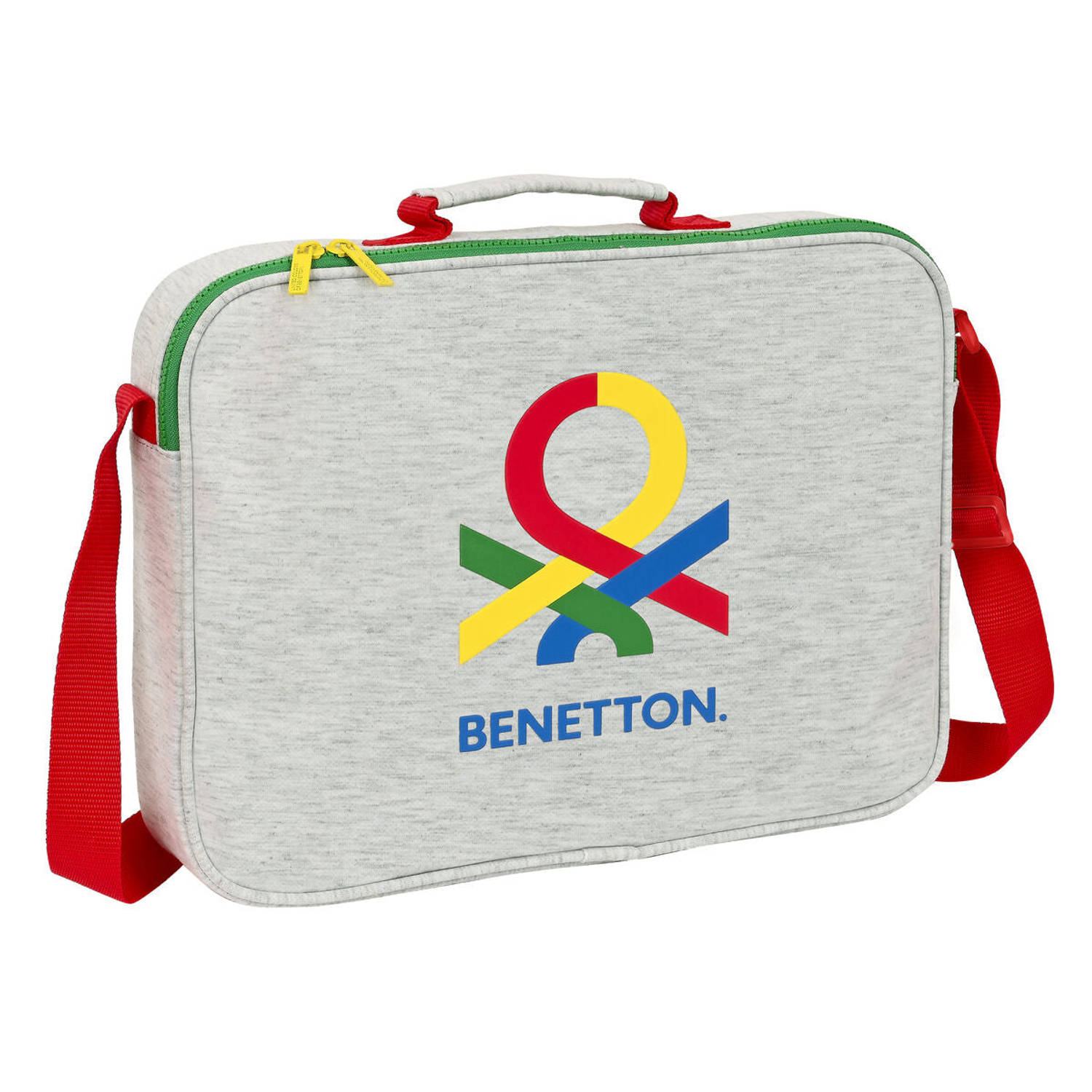 Benetton Schooltas Pop (38 X 28 X 6 Cm) - Grijs