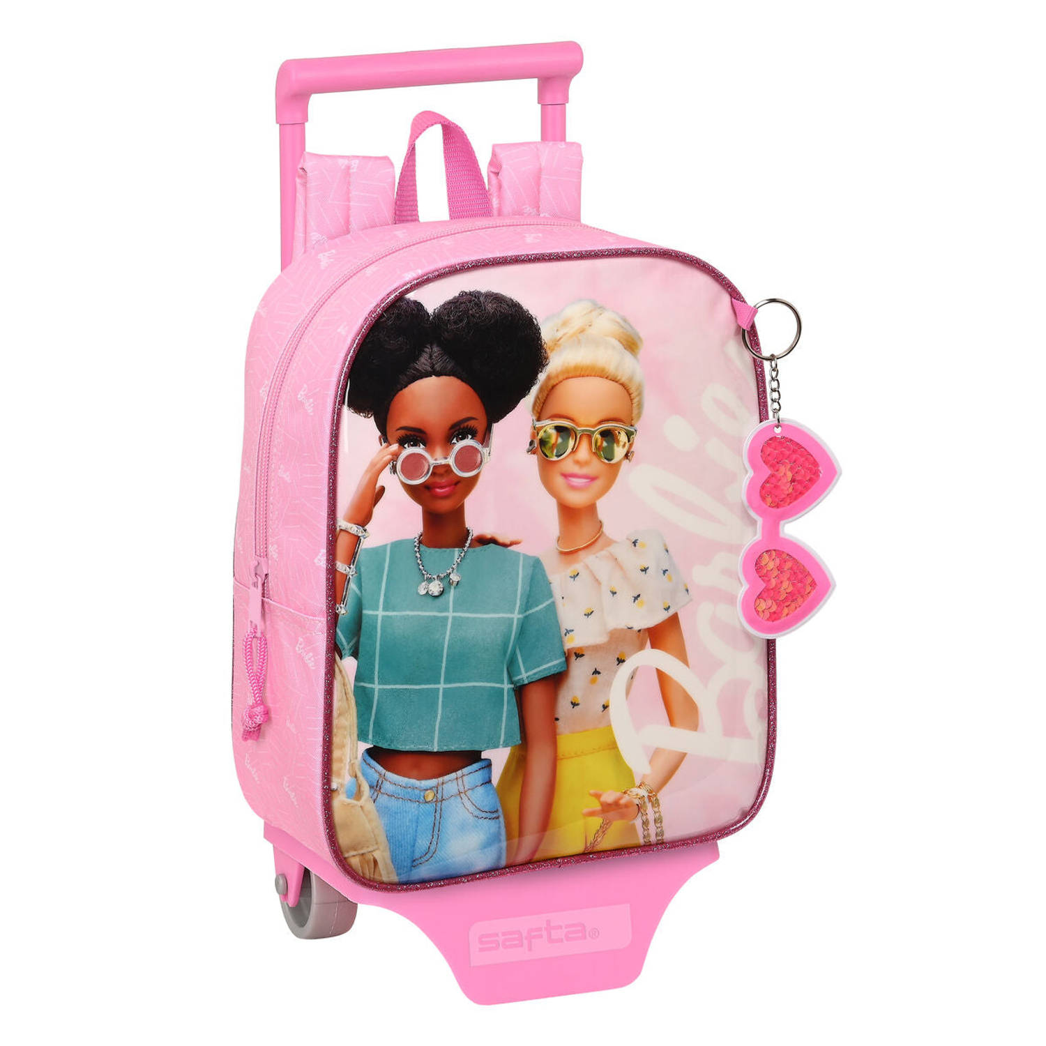 Barbie Schoolrugzak Met Wielen Girl (22 X 27 X 10 Cm) - Roze