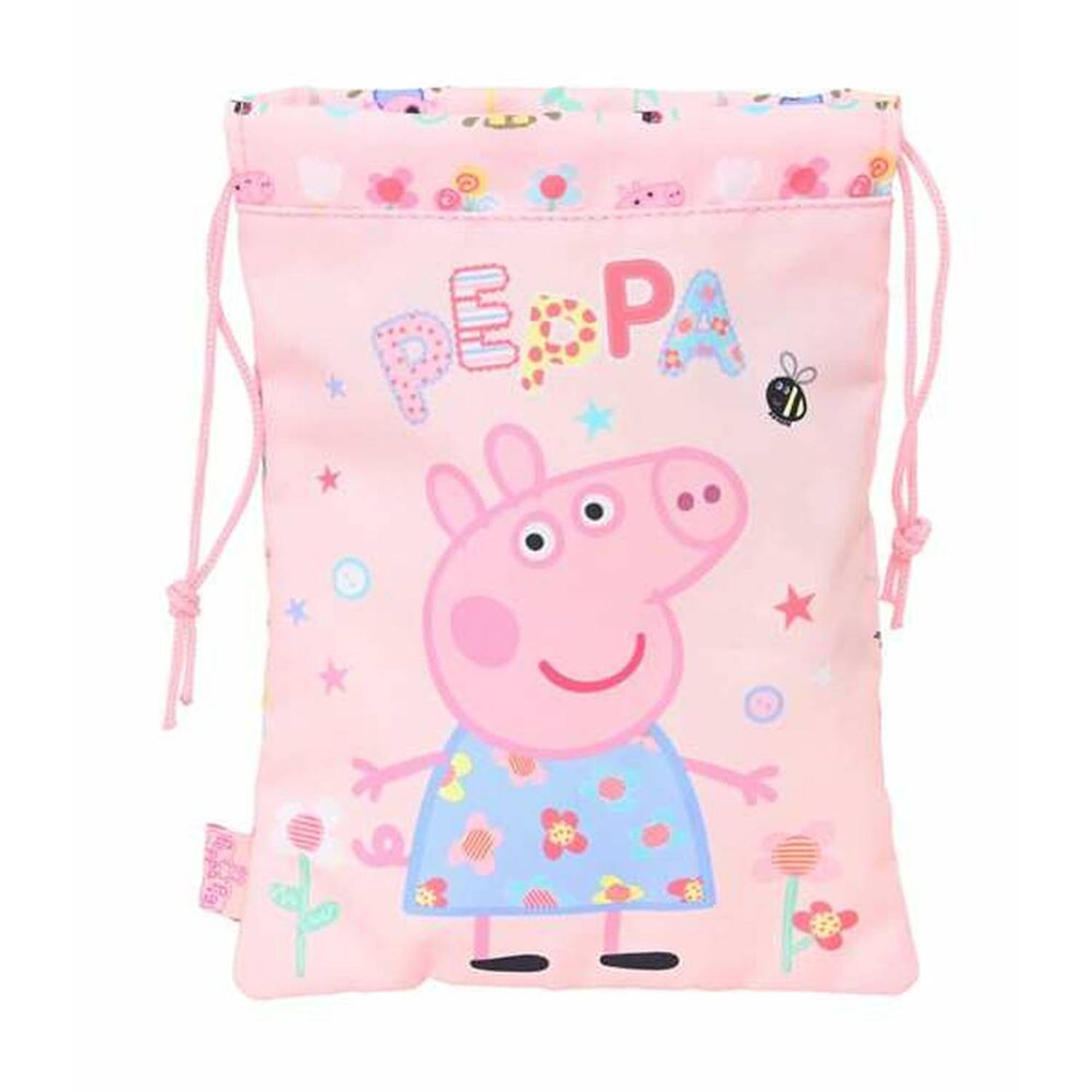 Peppa Pig Lunchtrommel Having Fun Zak (20 X 25 Cm) - Roze