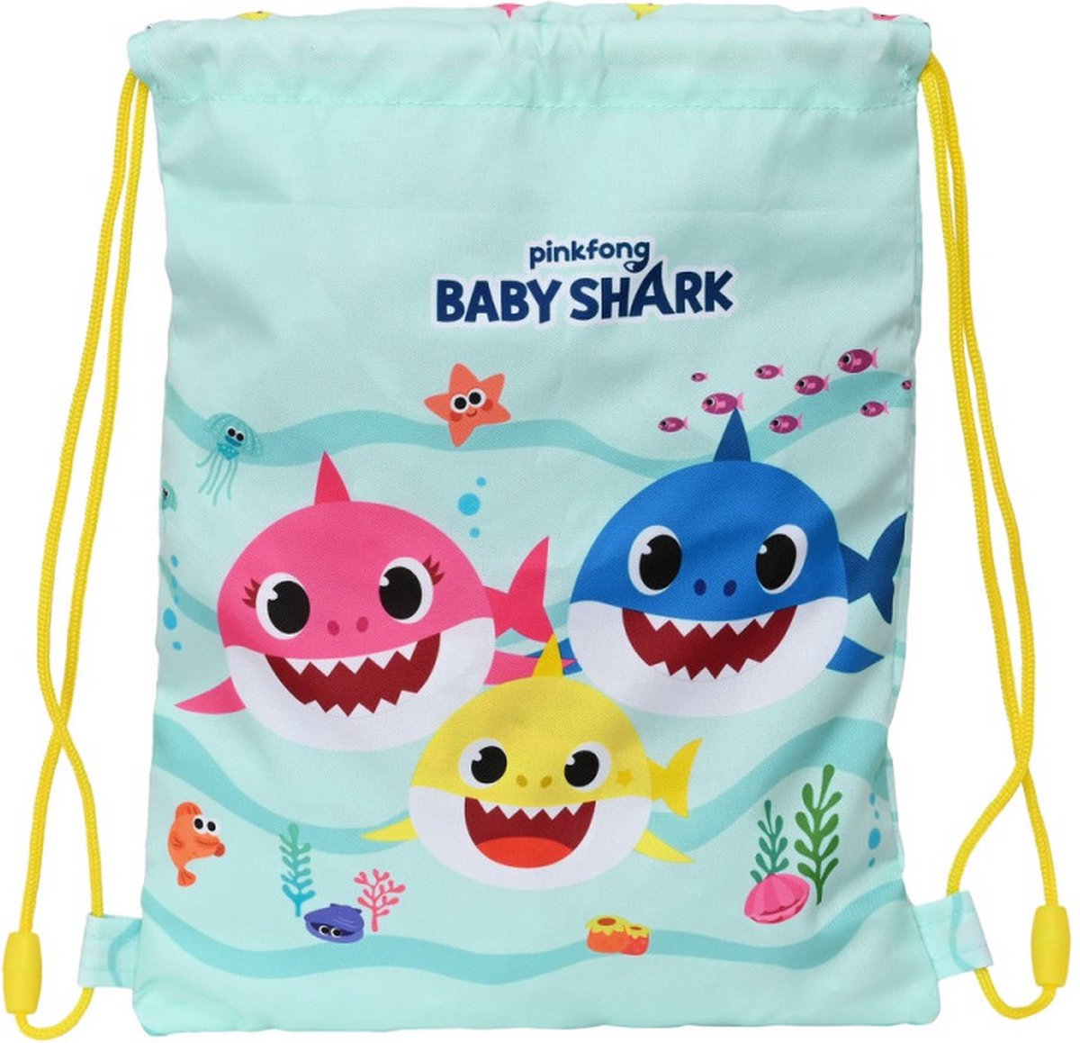 Baby Shark Rugtas Met Koordjes Beach Day (26 X 34 X 1 Cm)