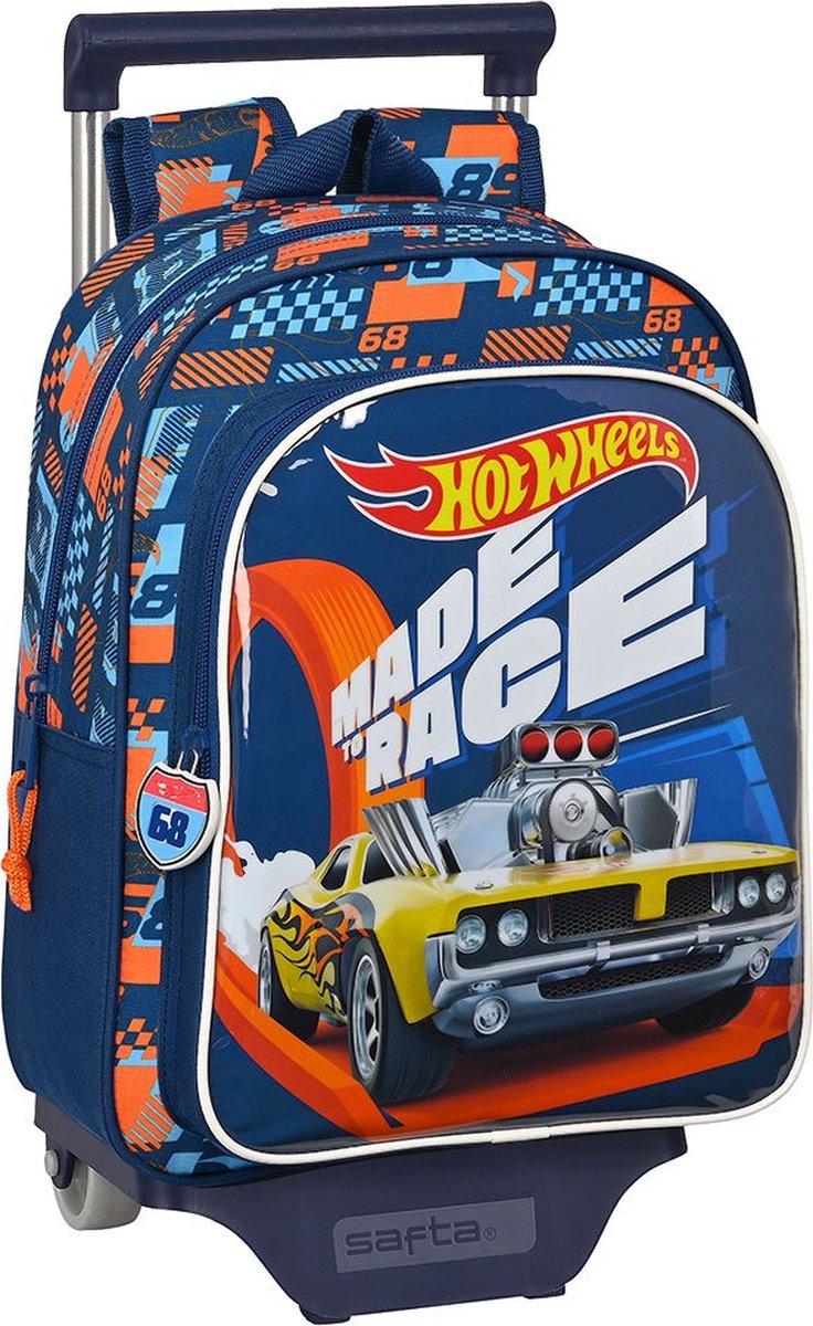 Hot Wheels Schoolrugzak Met Wielen Speed Club (27 X 33 X 10 Cm) - Oranje