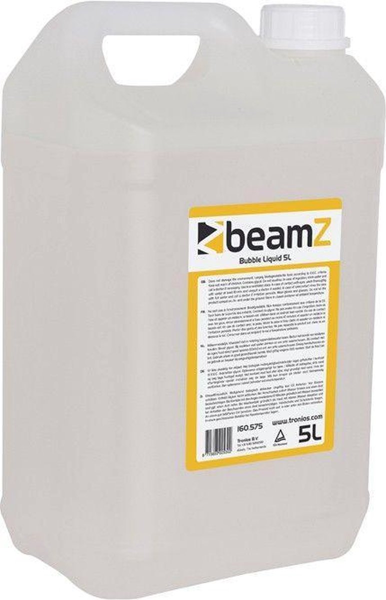 BEAMZ Bellenblaasvloeistof - Bellenblaas Navulling Voor Bellenblaasmachines - 5 Liter - Universeel