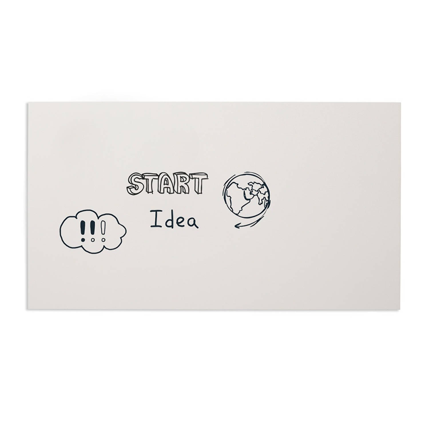 Smit Visual Whiteboard Zonder Rand - 98 X 198 Cm