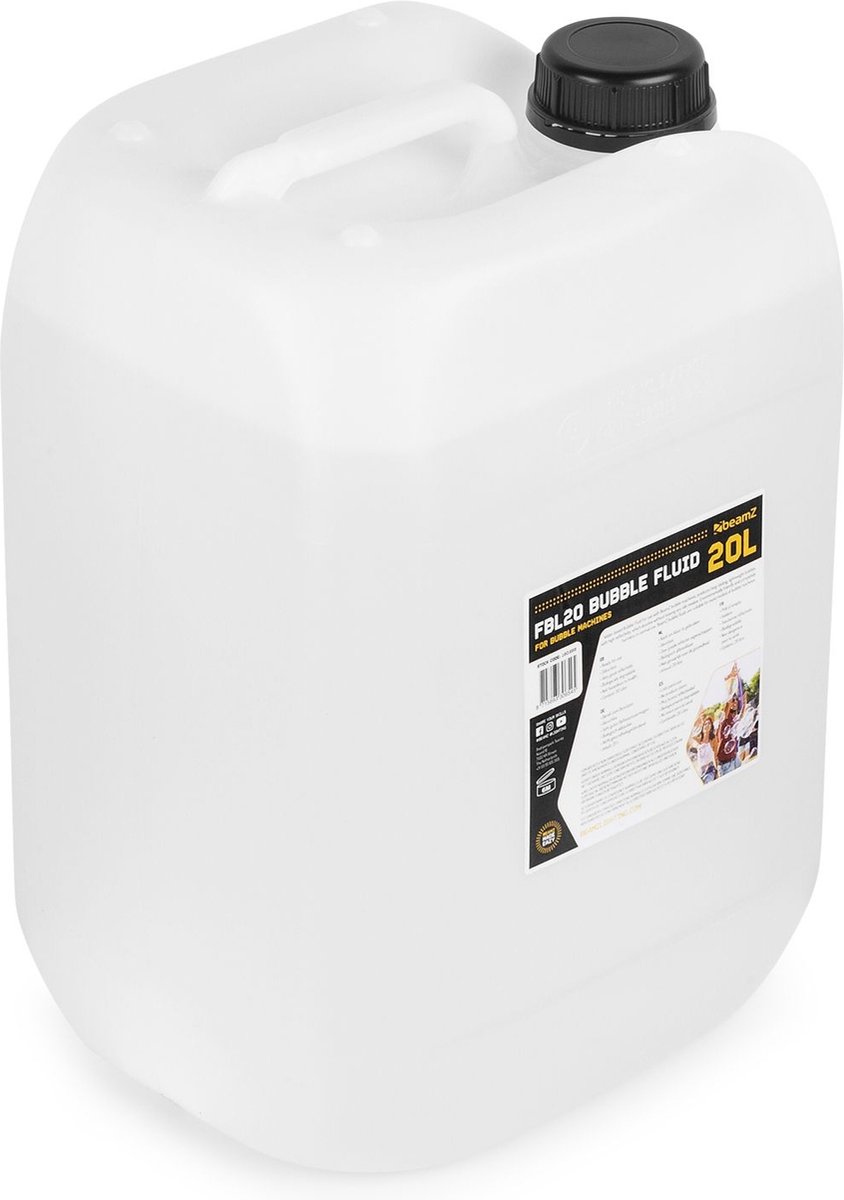 BEAMZ Bellenblaasvloeistof - Bellenblaasvloeistof Voor Bellenblaasmachines - 20 Liter