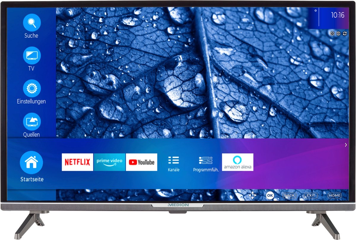 Medion P13207 - Smart Tv - 80 Cm - 32 Inch - Full Hd - 2023 - Zwart