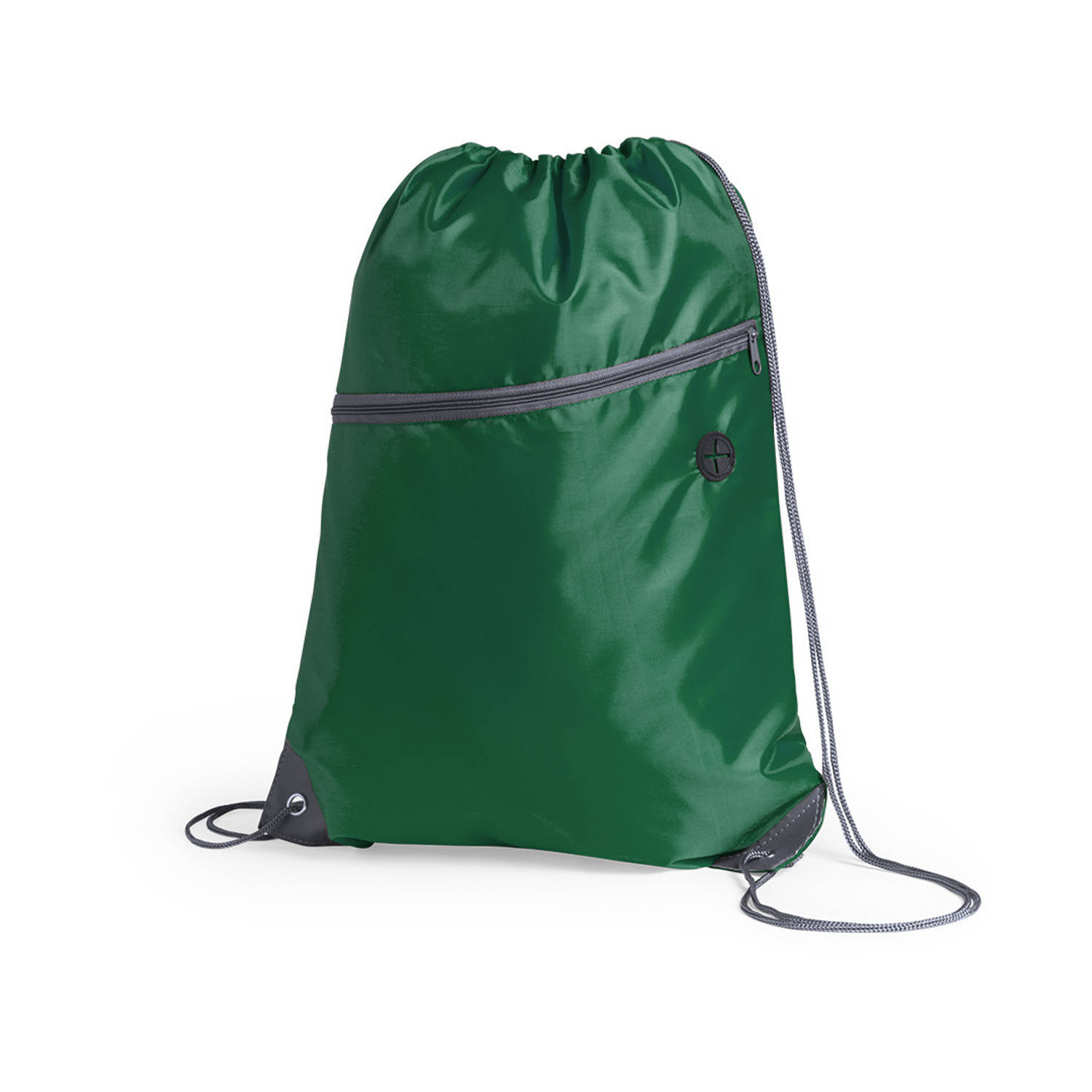 Sport Gymtas/rugtas/draagtas Met Rijgkoord 34 X 44 Cm Van Polyester - Gymtasje - Zwemtasje - Groen