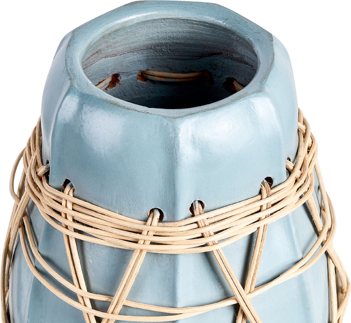 Beliani Kamering - Decovaas--terracotta - Blauw