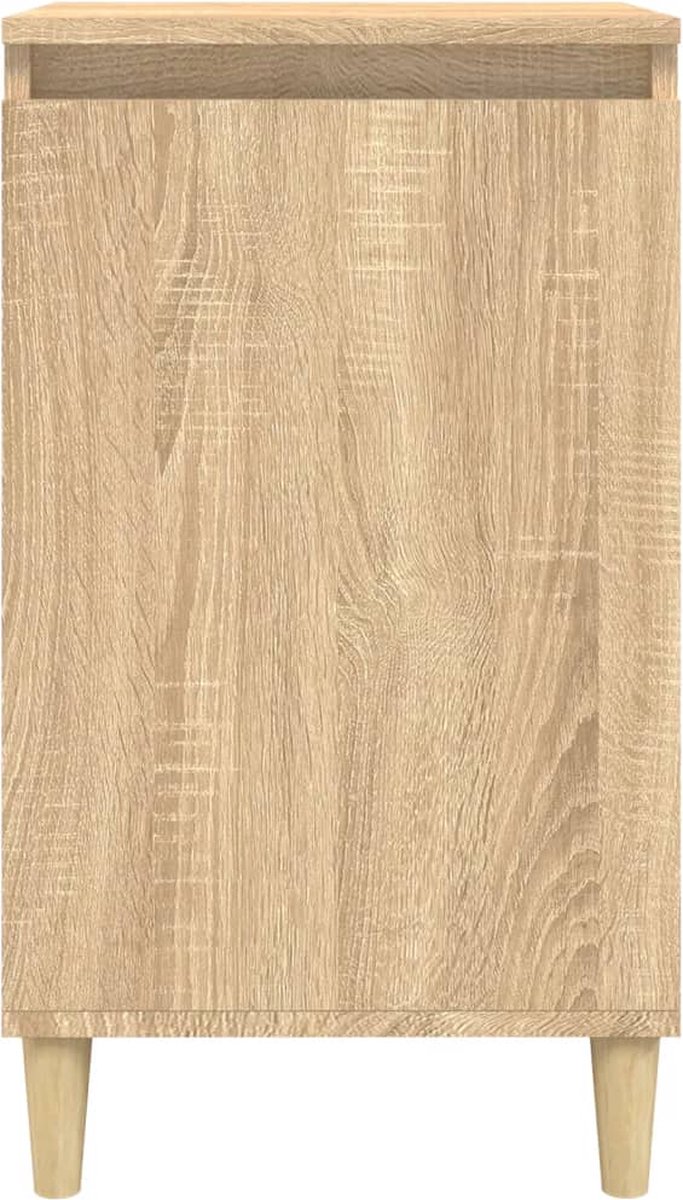 Vidaxl Nachtkastjes 2 St 40x35x70 Cm Bewerkt Hout Sonoma Eikenkleurig - Bruin