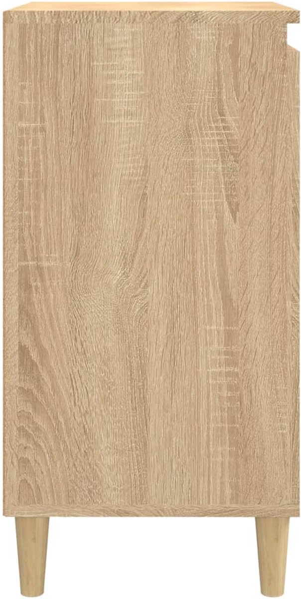 Vidaxl Nachtkastjes 2 St 40x35x70 Cm Bewerkt Hout Sonoma Eikenkleurig - Bruin