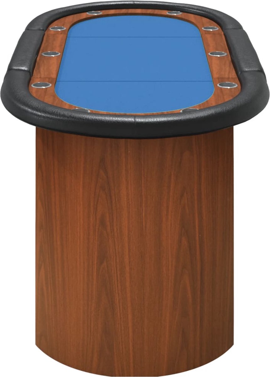 Vidaxl Pokertafel Voor 10 Spelers 160x80x75 Cm - Blauw