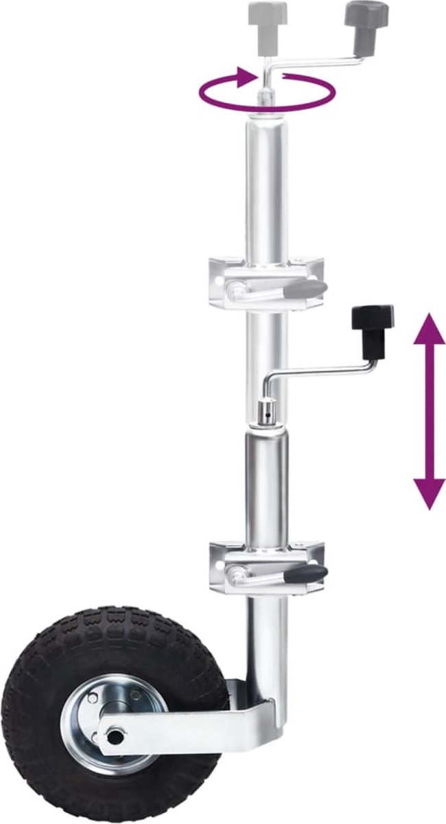 Vidaxl Neuswiel Met Splitklem 48 Mm Gegalvaniseerd Staal